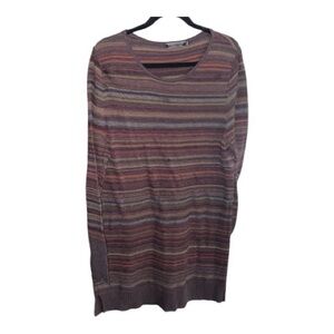 Peruvian Connection Striped Multicolor Sweater Dress